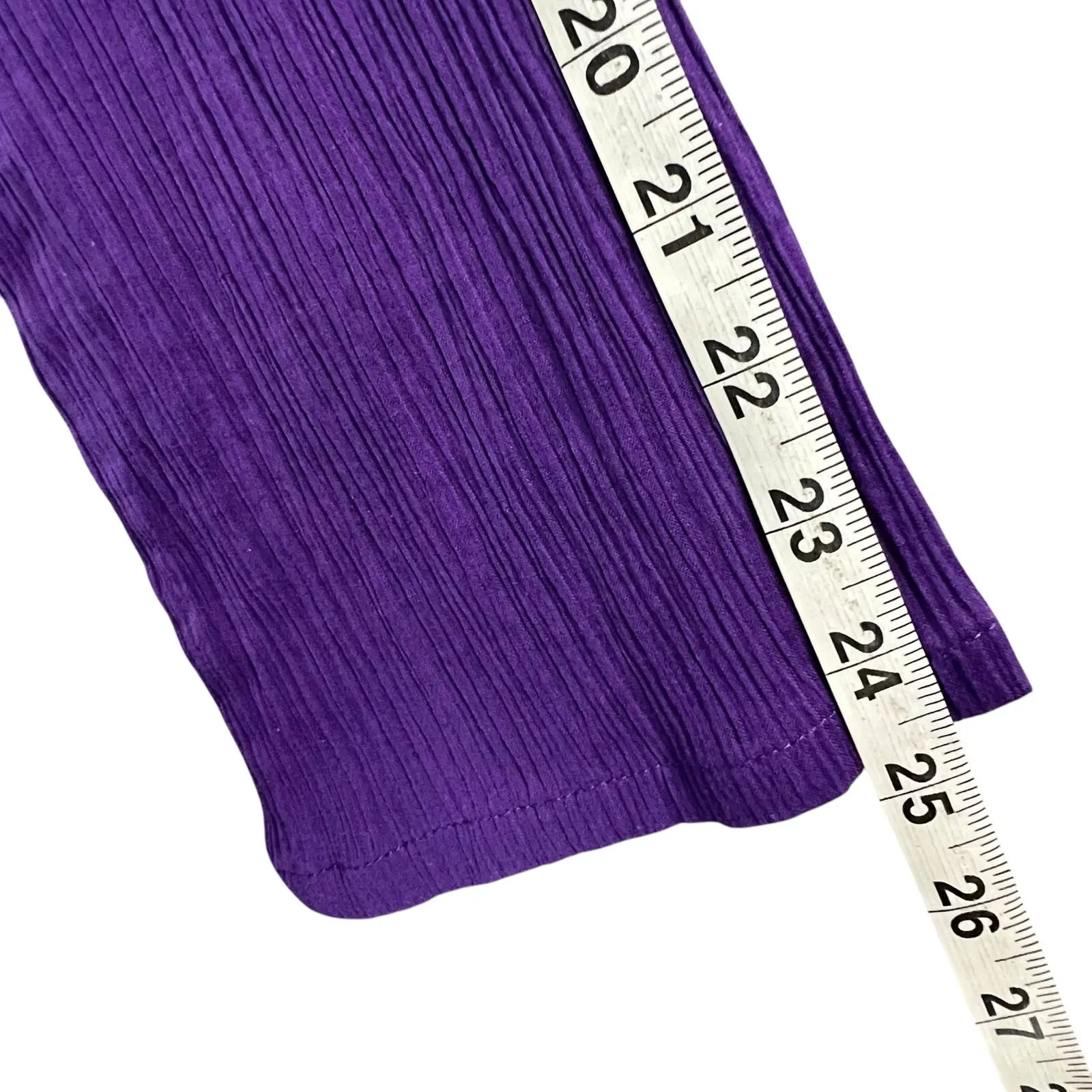 Athleta Cover Up Dress Womens M Purple Gauze Cotton Smocked Beach Resort Swim - Image 10