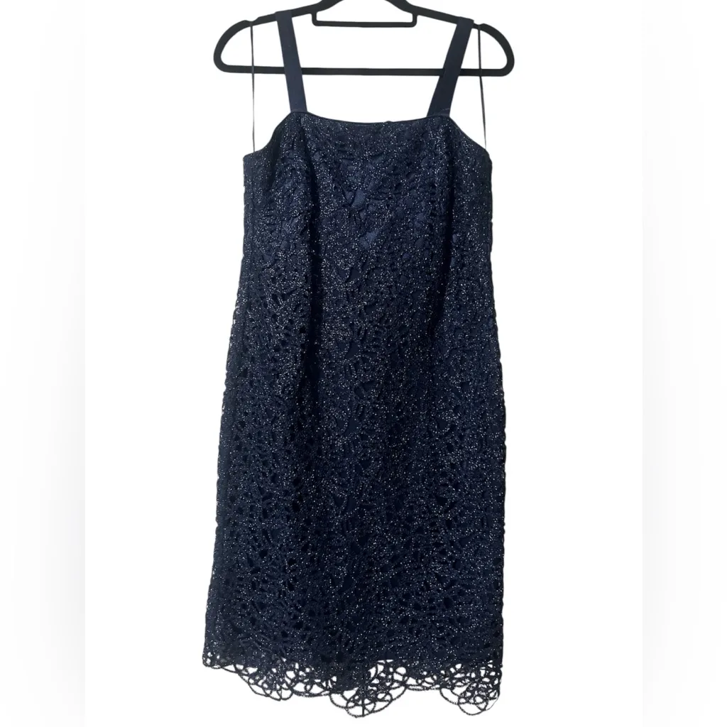 R & M Collection Navy Midi Dress Blue Size 8 - Image 5