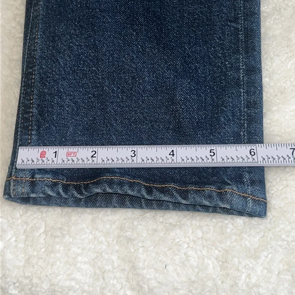 AGOLDE Riley Long High Rise Slim‎ Jeans Dark Wash Size 26 NWOT - Image 8