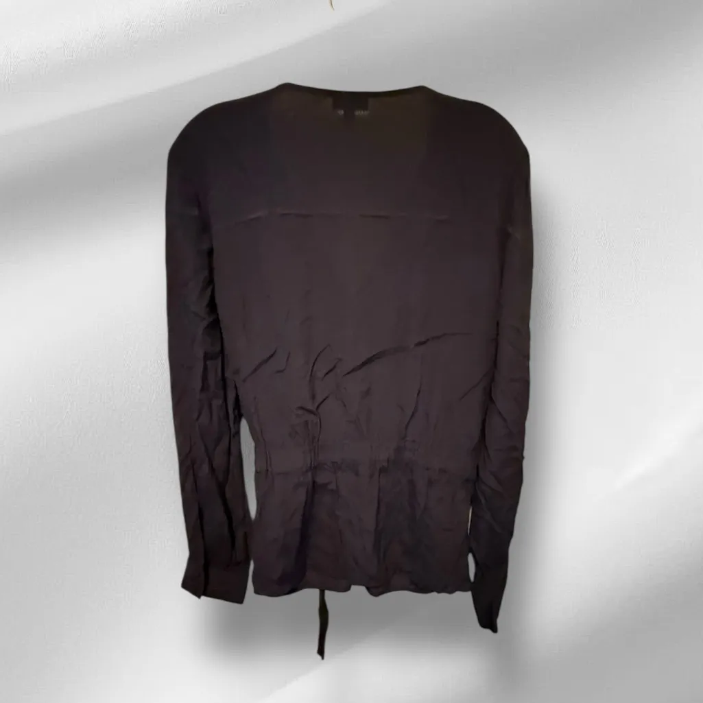 Talbot's‎ Black Wrap Blouse - Image 4
