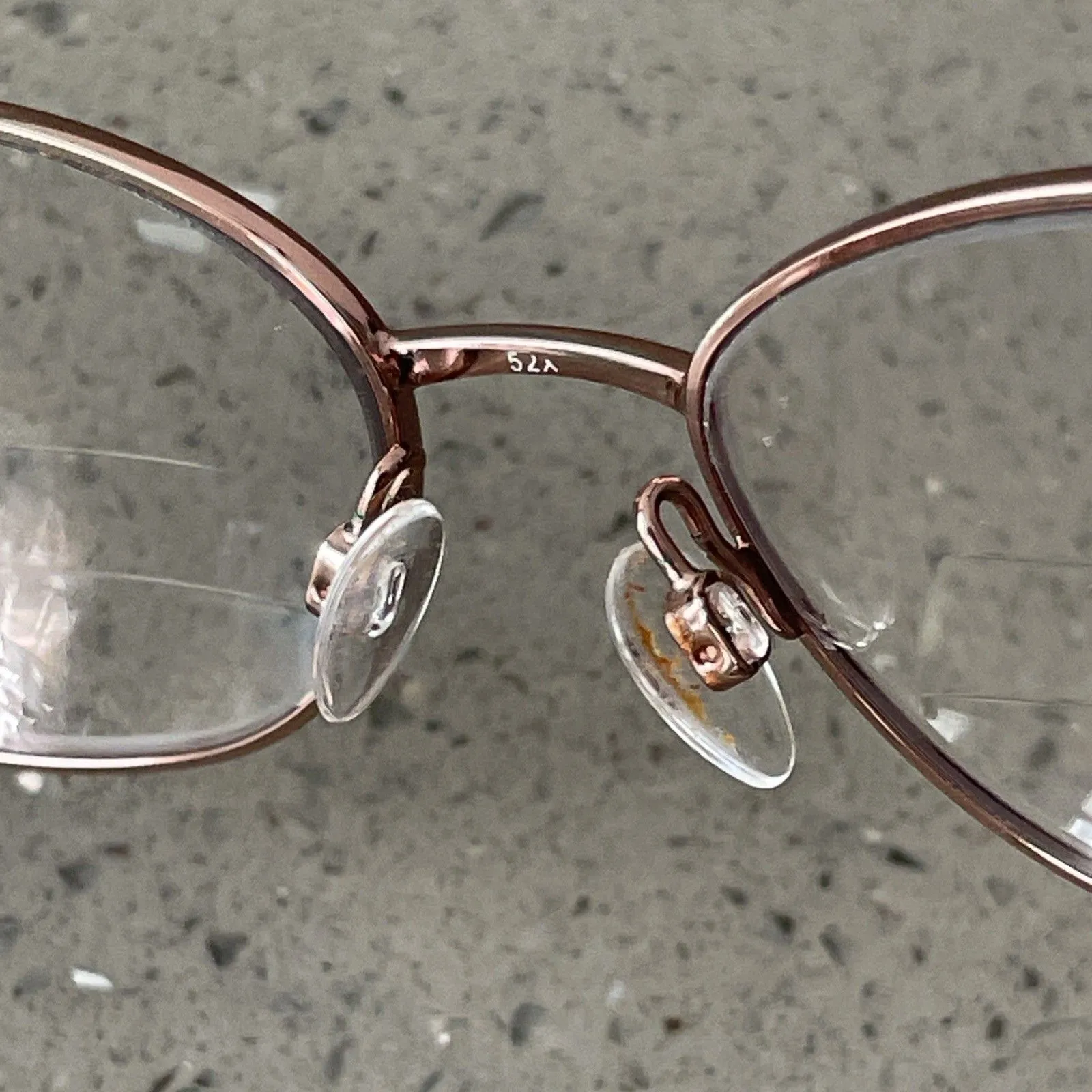 Traditions Eyeglasses Frames ONLY T02 Col 30 Rose Gold Oval Full Rim 52 - Image 11