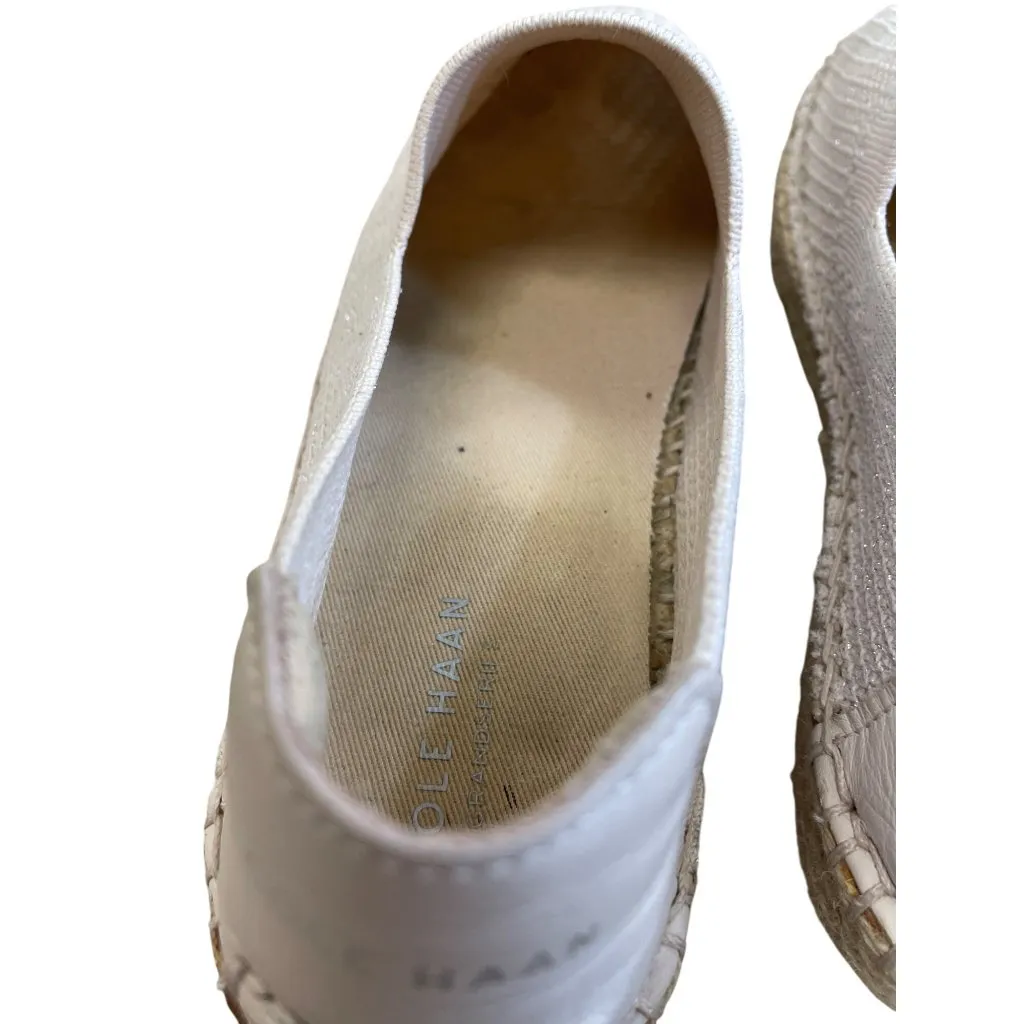 Cole Haan Womens Tan Espadrille Slip-On Loafers Flats Size 8B SKU 8408 - Image 8