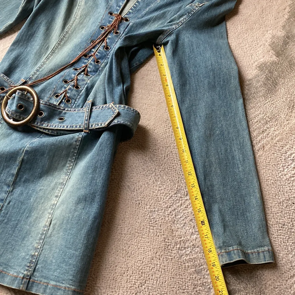Precious Vintage denim, drop waist dress - Image 6