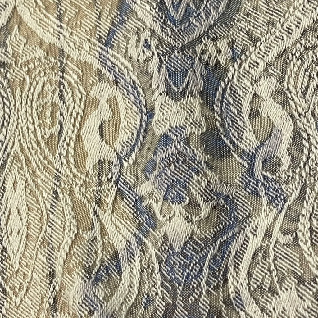 Altar'd State Paisley Flare Pants Women's Size Medium Boho Blue Textured Stretch - Image 8