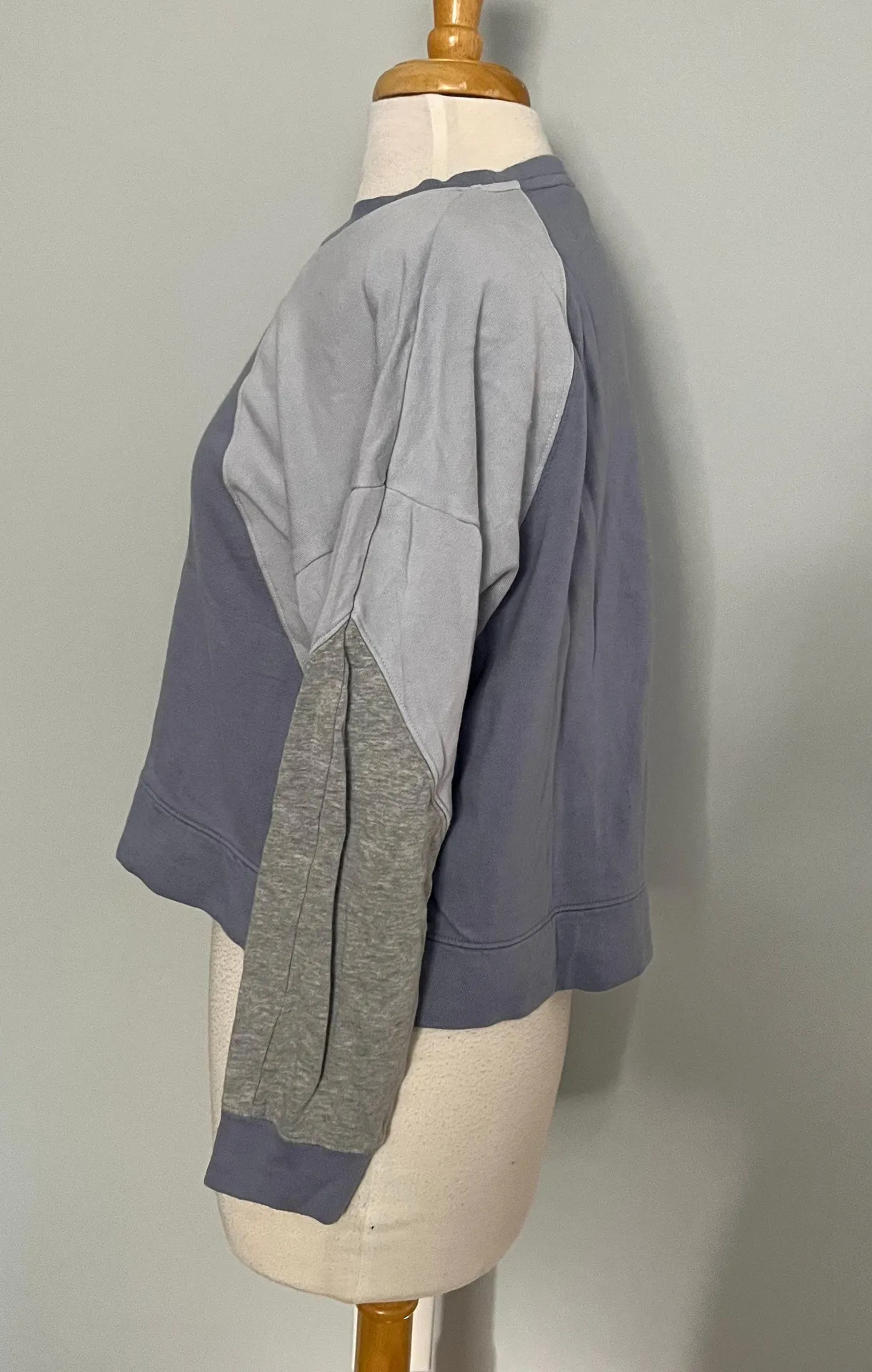 Colorblock Crewneck Fleece Lined Sweater Sweatshirt - Image 5