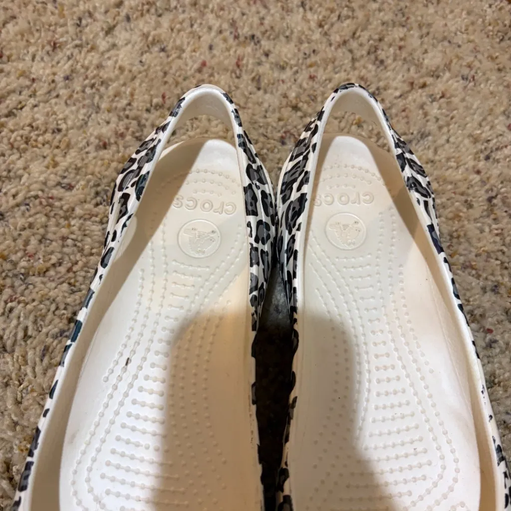 Crocs Animal Print Cheetah Leopard Flats - Image 3