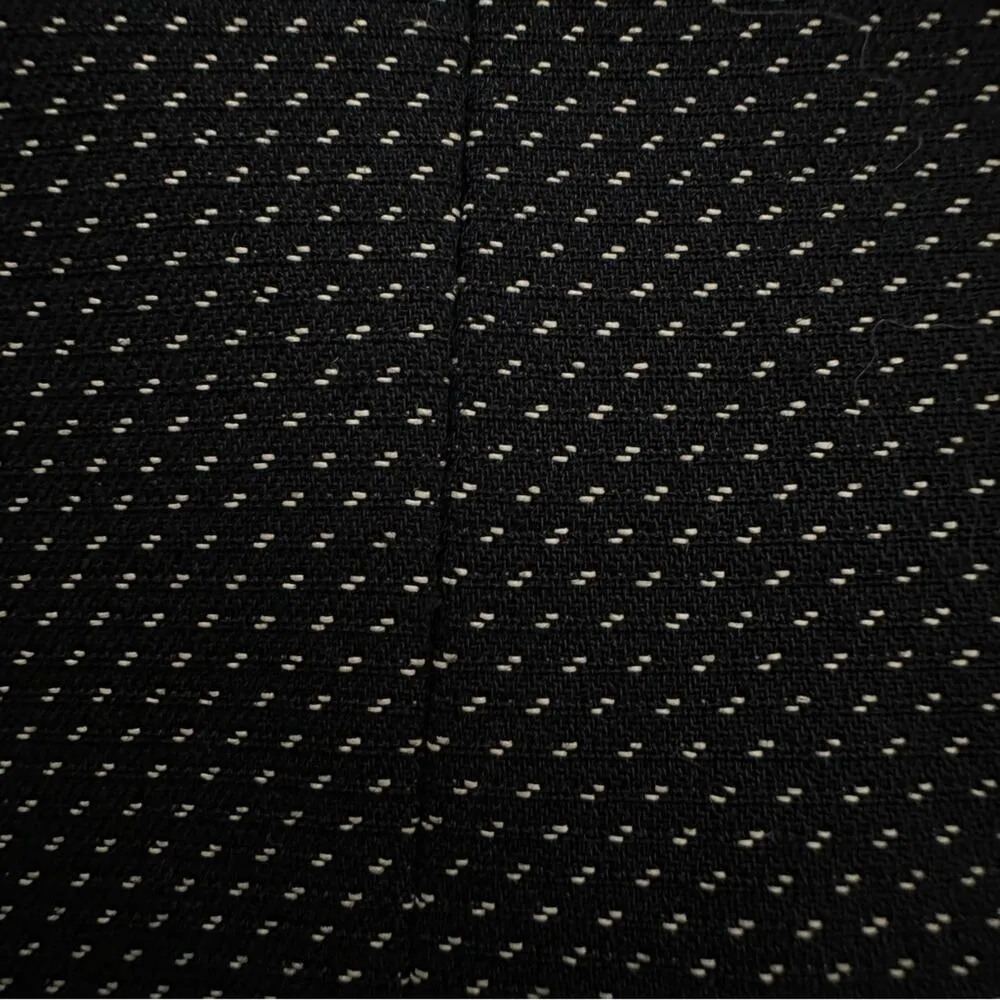 Ann Taylor Blazer Jacket Wool Blend Black Tan Stitch Button Front Career Size 4 - Image 9