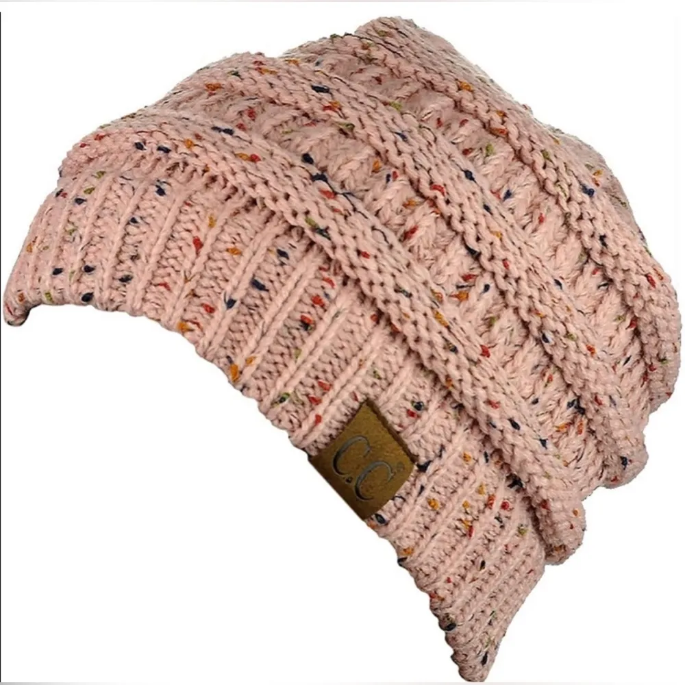C.C Trendy Warm Chunky Soft Stretch Cable Knit Beanie - Image 3