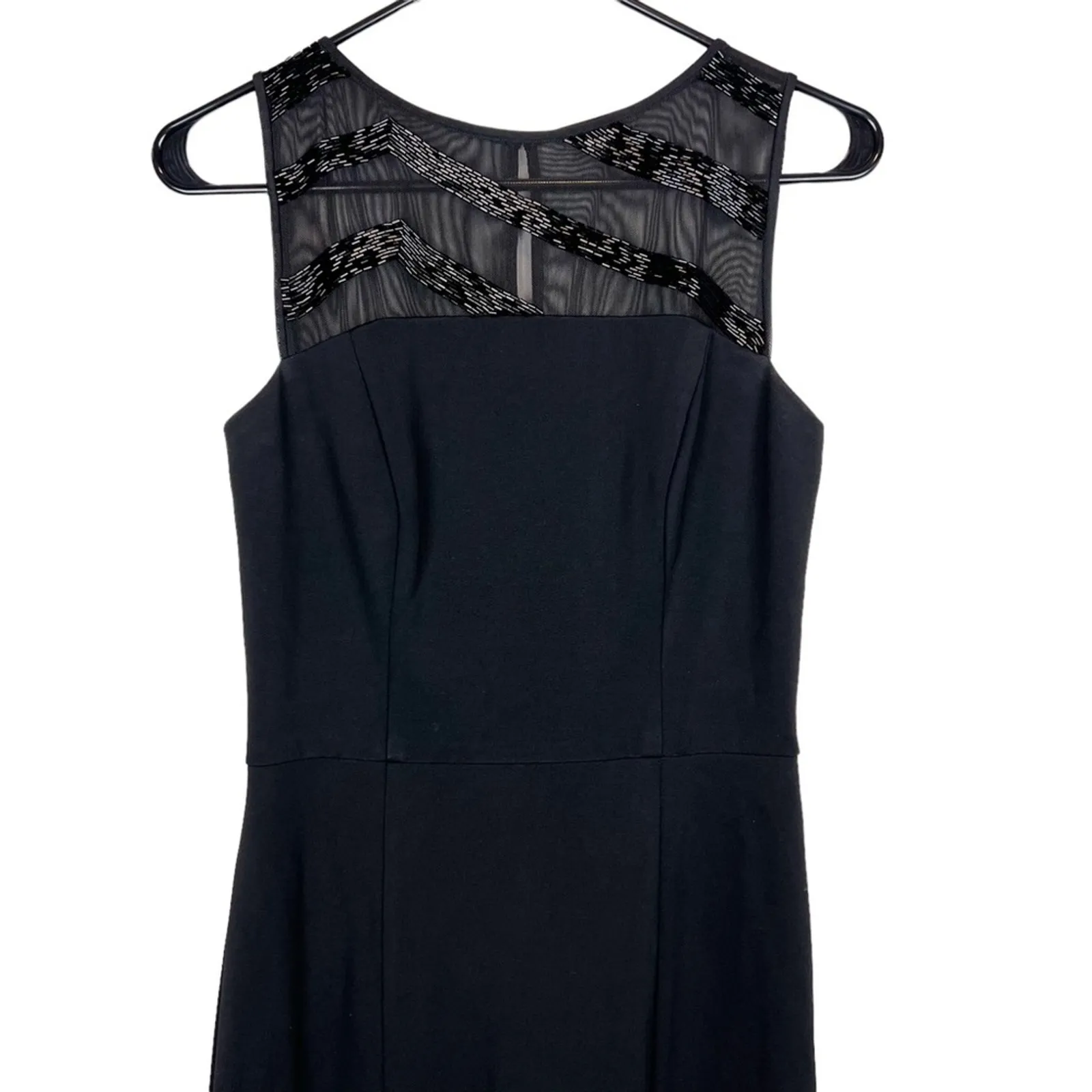 Lauren Ralph Lauren Black Beaded‎ Full Length Gown Size 2 - Image 4