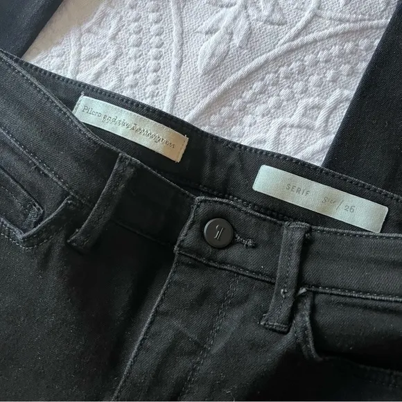 ANTHROPOLOGIE Pilcro And The Letterpress Serif‎ Black Skinny Jeans - Image 3