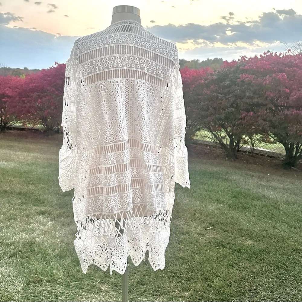 Rafaella Crochet Plus Size Coverup - Image 6