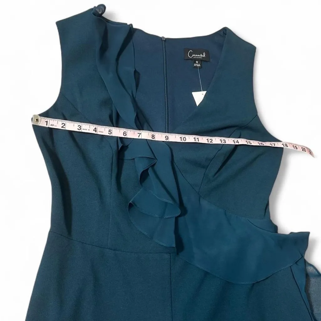 Asymmetric Ruffle Sleeveless Jumpsuit‎ - Image 13