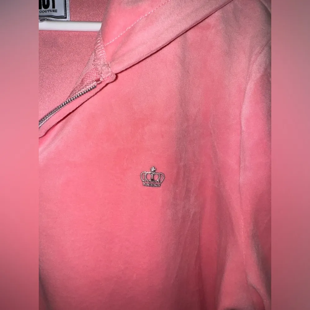 NWT Juicy by Juicy Couture Pink Velour Tracksuit Set Zip Jacket Pants - Size L - Image 2