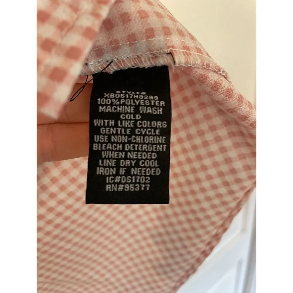 Sanctuary pink gingham pocket front tank large - Image 4