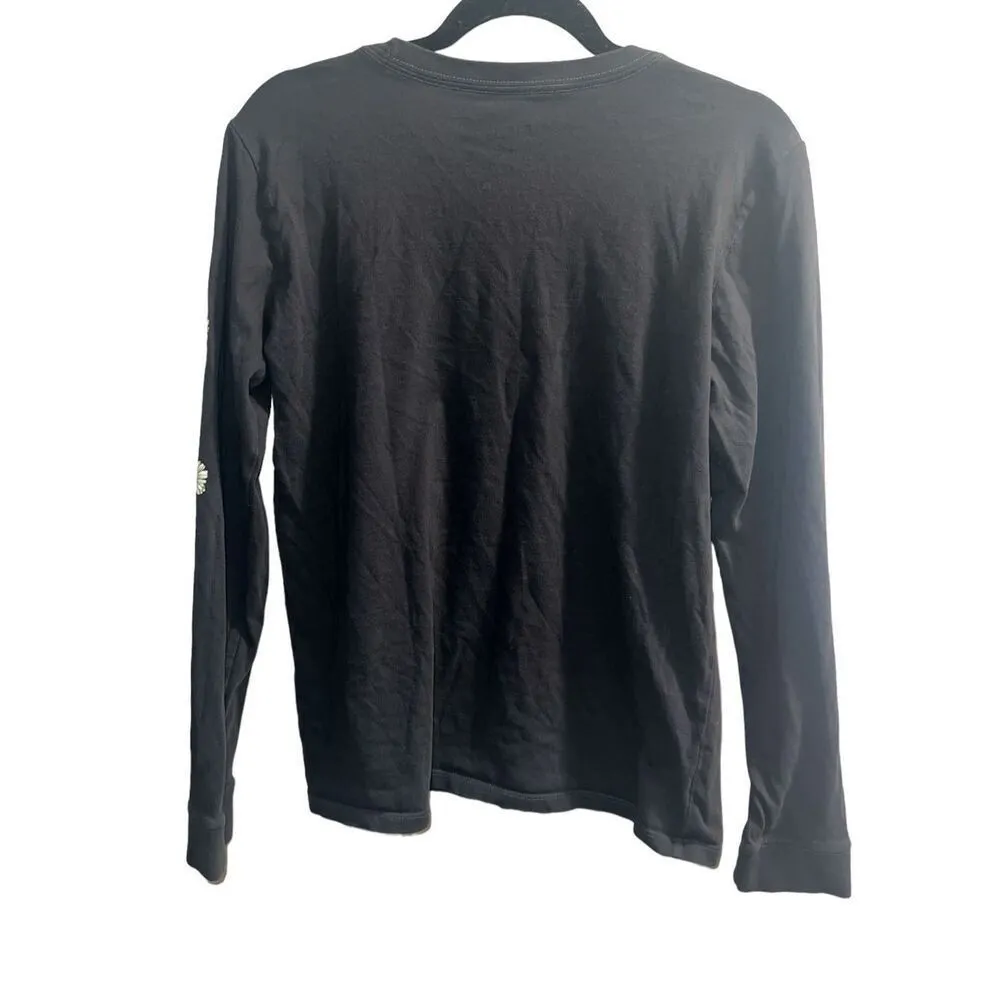 ✨Life is Good Detailed Wildflowers Crusher Long-Sleeve Sz Medium T-Shirt✨ - Image 5