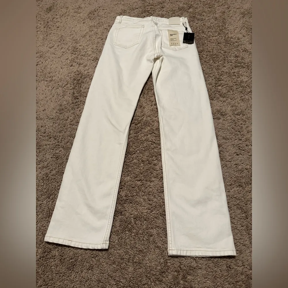 Massimo Dutti White Straight-Leg Jeans – Mid Rise, Size US 4 (NWT) - Image 5