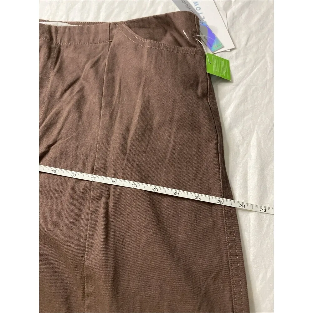 Tinseltown Cargo Pants Womens Baggy Wide Leg Mid Rise Brown Kohls Size 17/33 NWT - Image 13