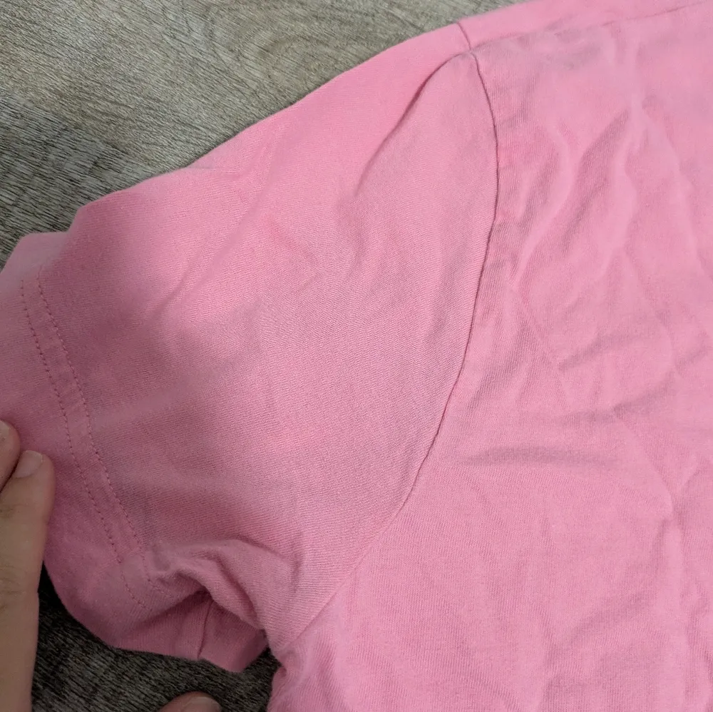 Victoria's Secret PINK Pink V-Neck Campus T-shirt Size Small - Image 8