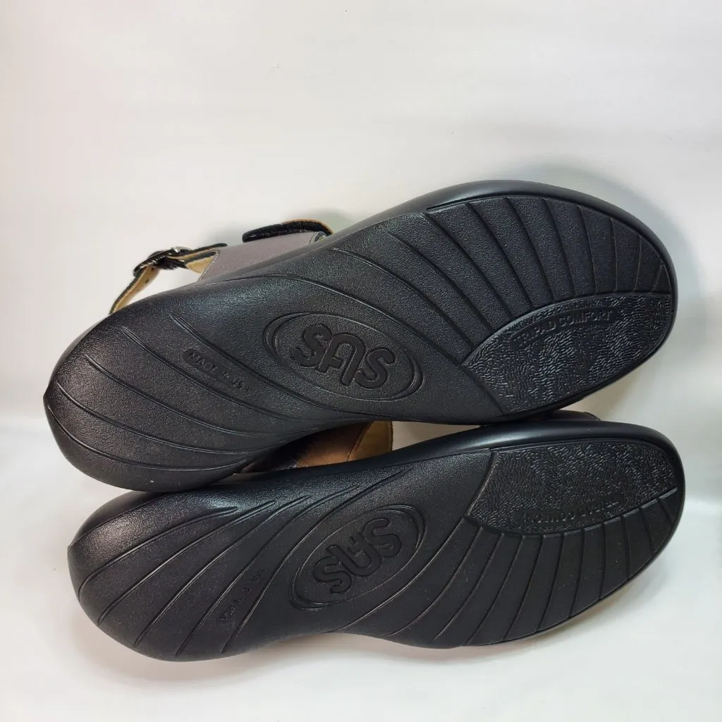 SAS Women's Shoes Nudu Sandal Dusk 8.5 M Bronze‎ Metallic Pewter Comfort Strap Silver - Image 6