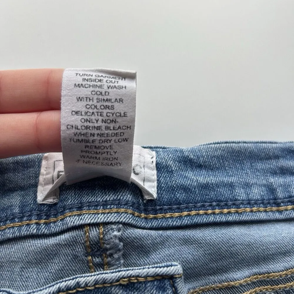 For The Republic Women’s Light Denim Jeans 12/30 Slit Distressed Skinny Stretch - Image 11