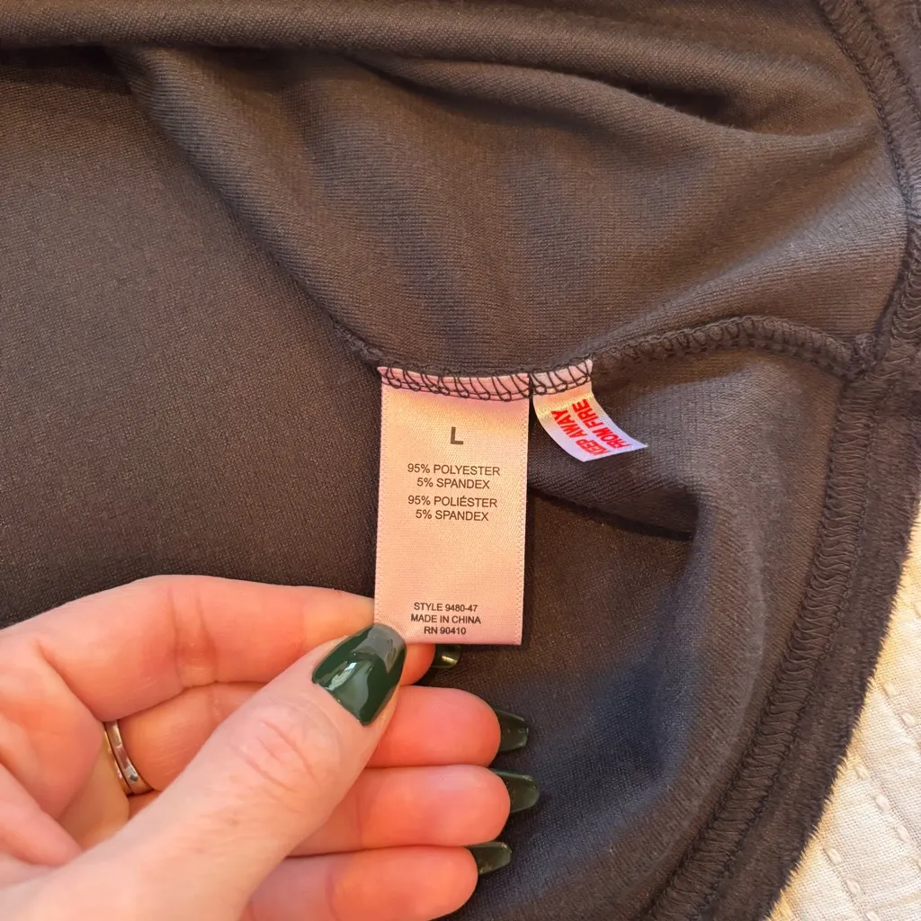 Juicy Couture Black Velour Button Up Sleepwear Top Stud Bling Juicy Back Size L - Image 8