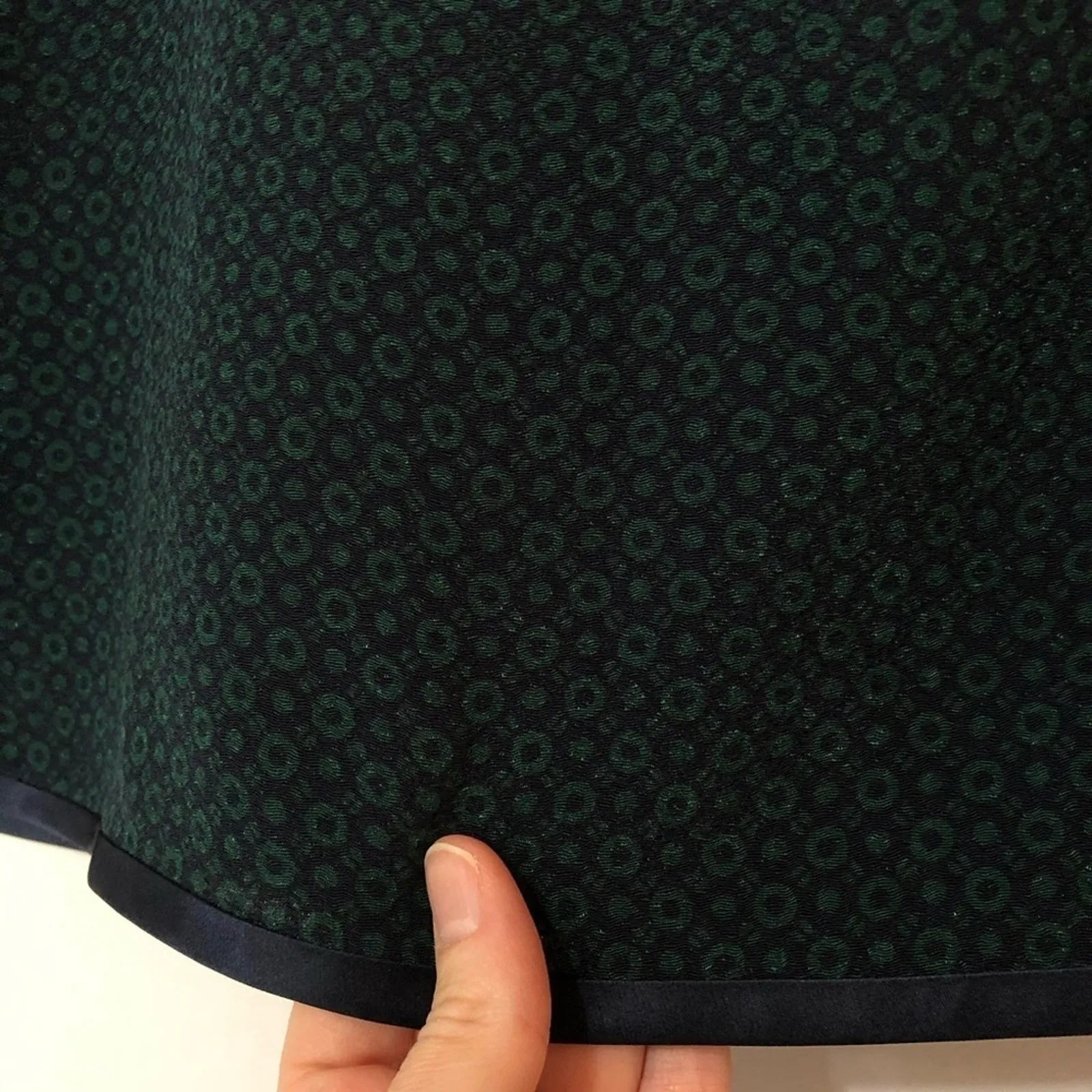 Tory Burch Green & Blue Printed Mini Skirt Womens 6 Classic Pencil Straight - Image 5