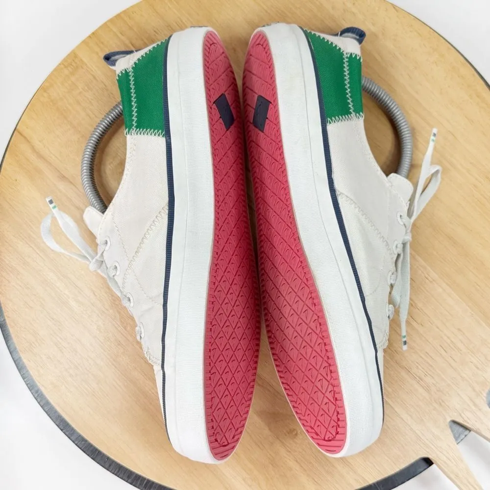 Sperry Crest Vine Bionic Sailcloth Sneaker Shoes White Pink Green 10 - Image 5