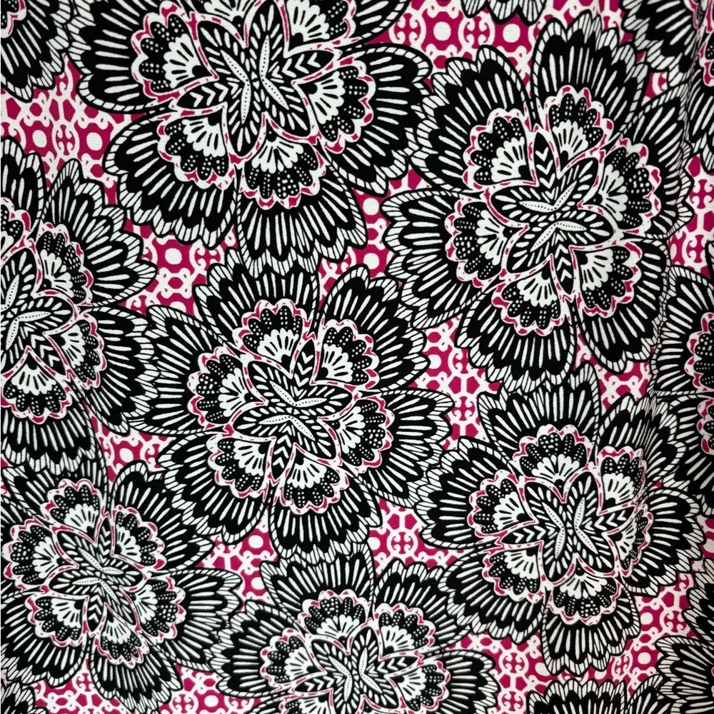 Chico’s Floral Patterned Dress with Pink Accents Womens 1 / 8-10 - Image 3