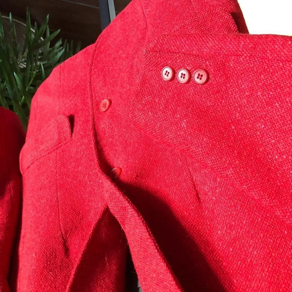 Vintage 1980/90s Pendleton Woolen Mills Red Blazer - Image 6