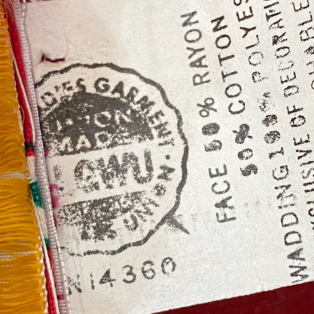 Vintage Constantine’s Las Vegas Red Printed Quilted Dress Pinup Retro 50’s Dress Size 12 - Image 15