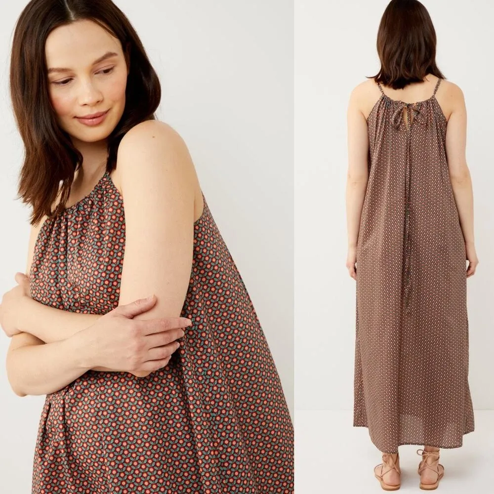 NEW A Pea in the Pod Halter Maternity Maxi Tana Lawn Liberty Fabric Sz Lg $160 - Image 2