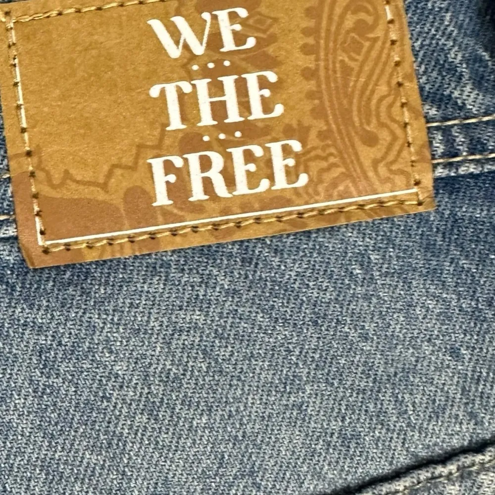 Free People Piper Mid Rise Crop Wide Leg Jeans Celeste Light Blue Size 25 NWT - Image 8