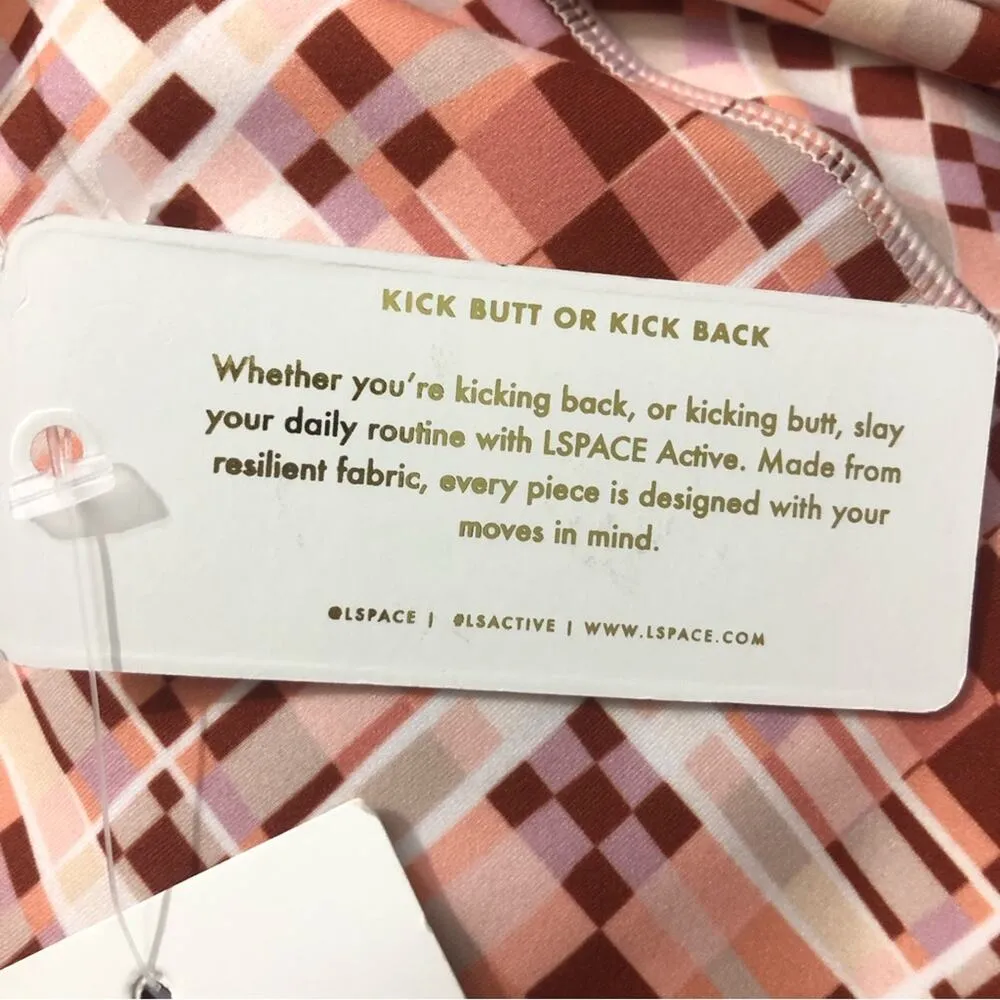 L*Space Aim High Crop Top in Block Party Print Large NWT - Image 11