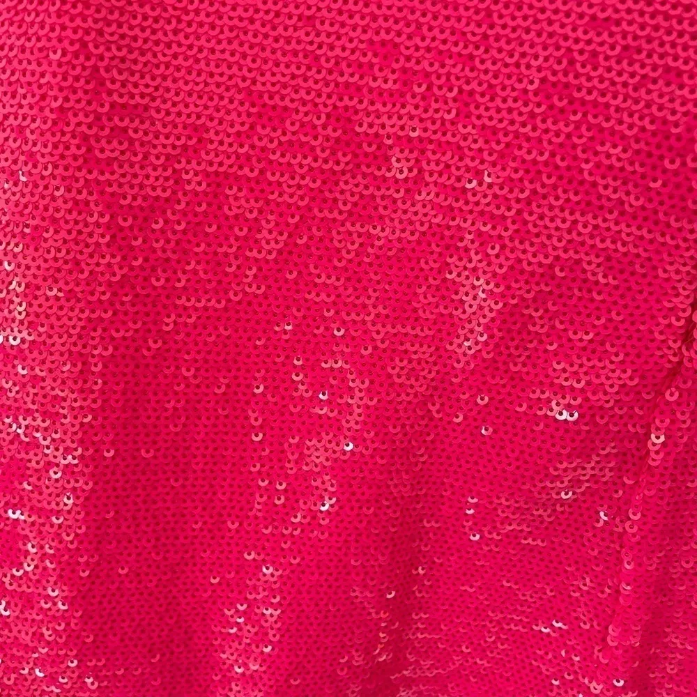 Love the Label NWT Sequin Mini Skirt in hot Pink, Size Small Pink - Image 10