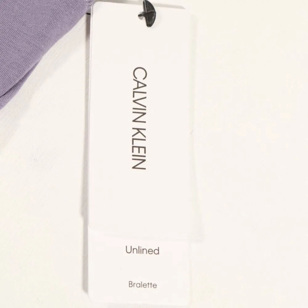 NWT Calvin Klein Modern Cotton Unlined Bralette in Lilac Size Small - Image 10