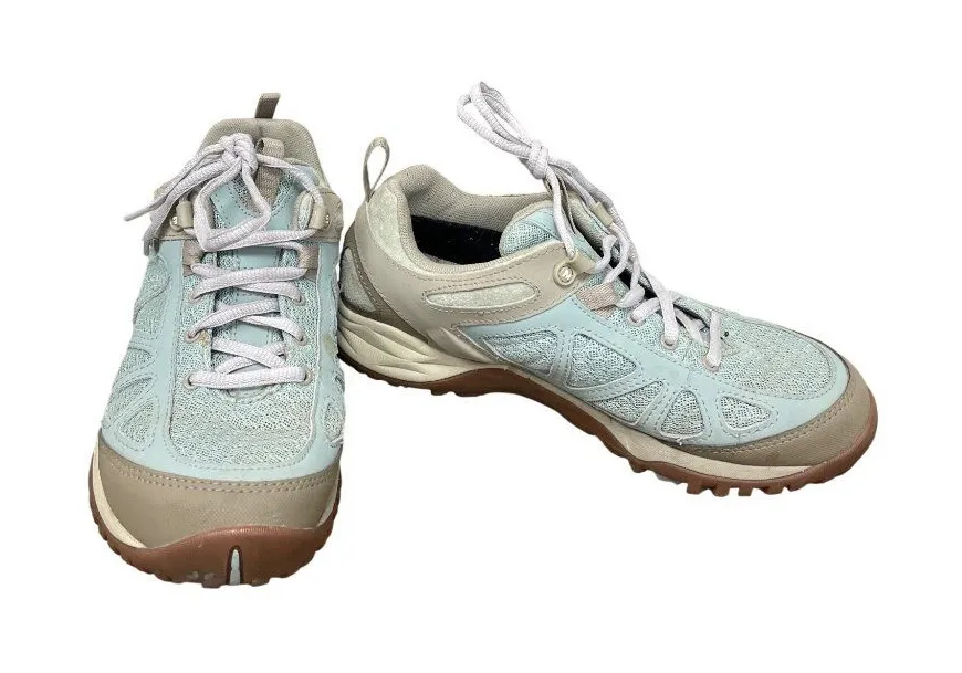 Merrell Select Dry Form 2 womans green leather hiking sneakers Sz 8 SKU 9720 - Image 1