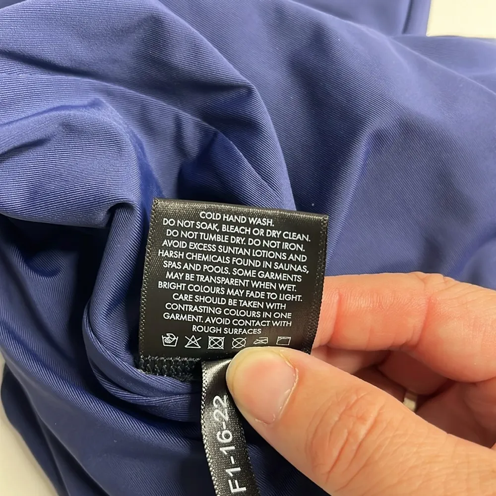 Imperfect Une Piece luxury swimsuit removable bows one piece blue pink floral 6 - Image 14