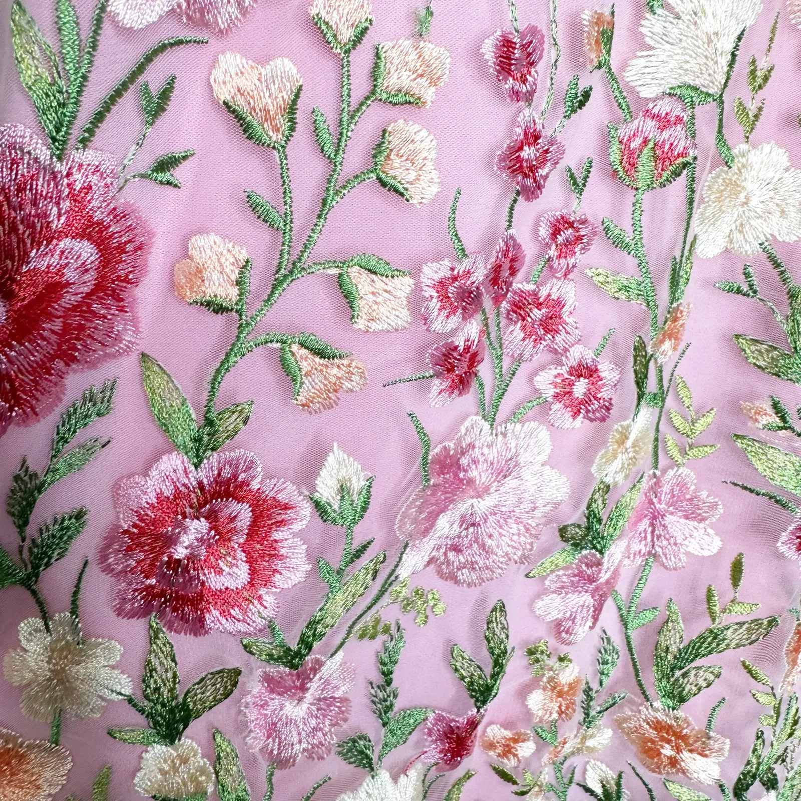 For Love & Lemons Womens Dress Luna Mini Embroidered Garden Floral Pink Size S - Image 8