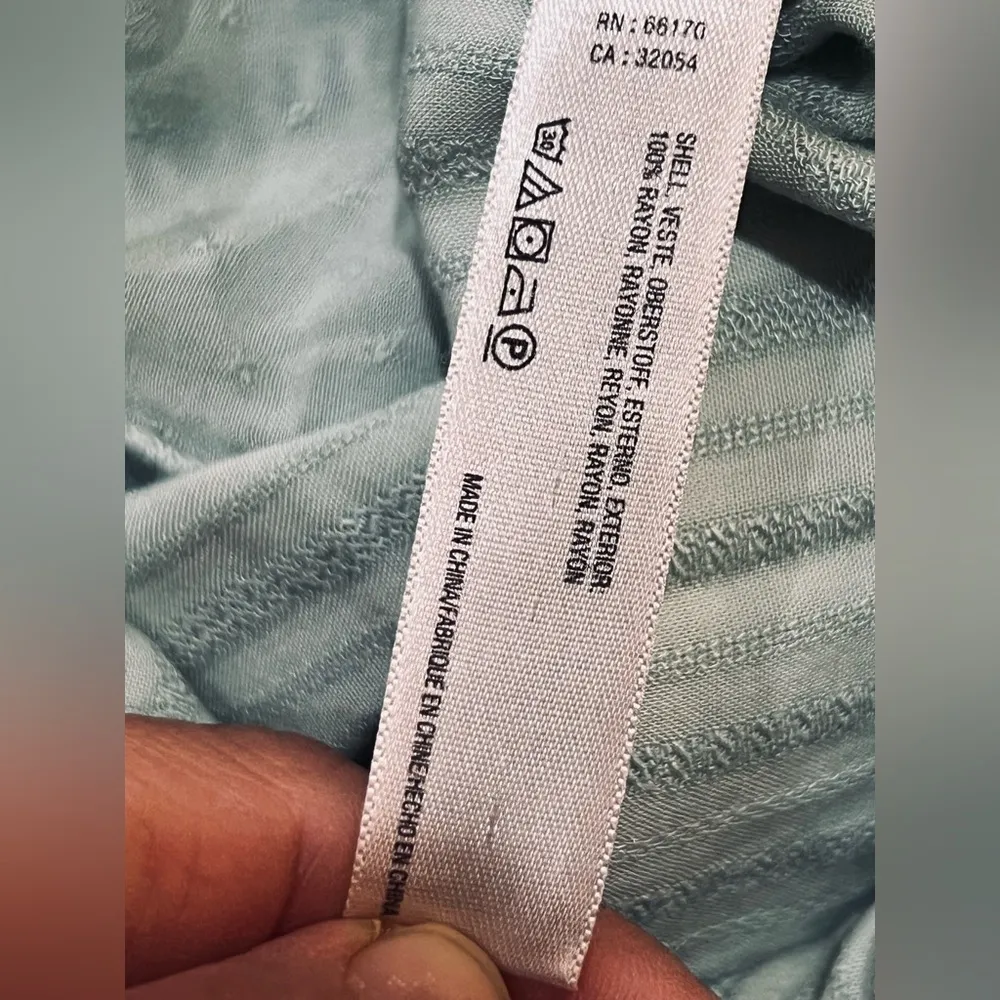 ANTHROPOLOGIE Lilka Womens Mint Green Halsey Embroidered Wide Leg Jumpsuit Large - Image 12