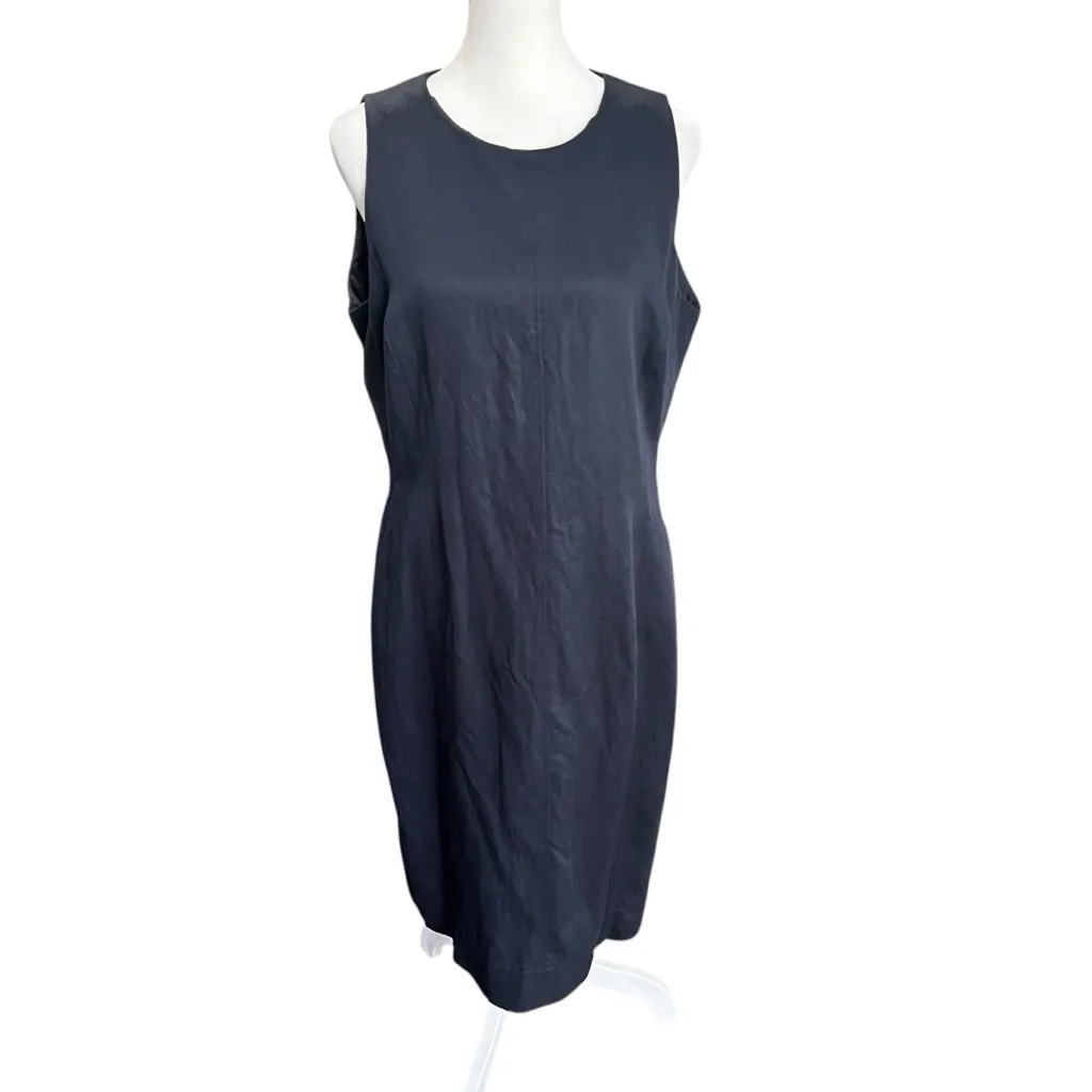 M.M.LaFleur Constance Everyday Twill Dress Navy Night Size 10 Career Sheath - Image 3