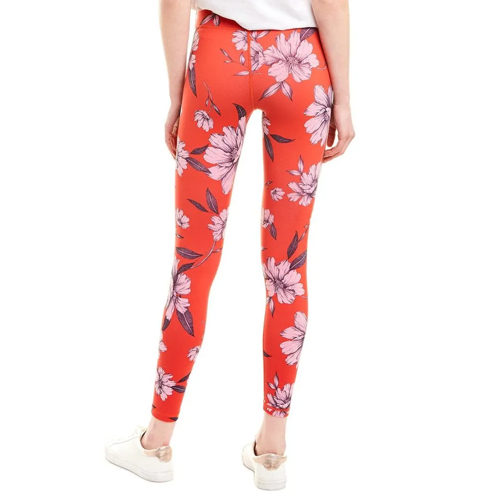 NEW Spiritual Gangster XS Perfect High Rise Waist Floral Leggings Red Pink Gym - Image 4
