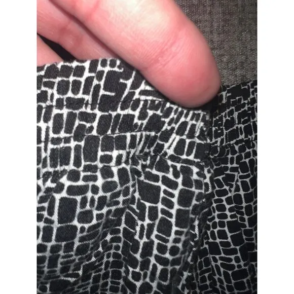 Woven Print Cropped Wide‎ Leg Pants Casual Comfy Lounge Trousers - Image 5