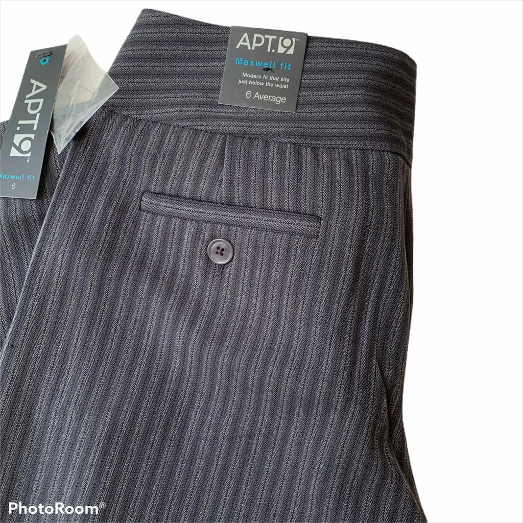 Apt. 9 Maxwell Dress Pants "Grey Stripe"‎ Size 6 NWT - Image 2