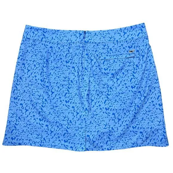 Vineyard Vines Skort Womens 14 (36") Blue Abstract Print Golf Tennis Pickleball‎ - Image 2