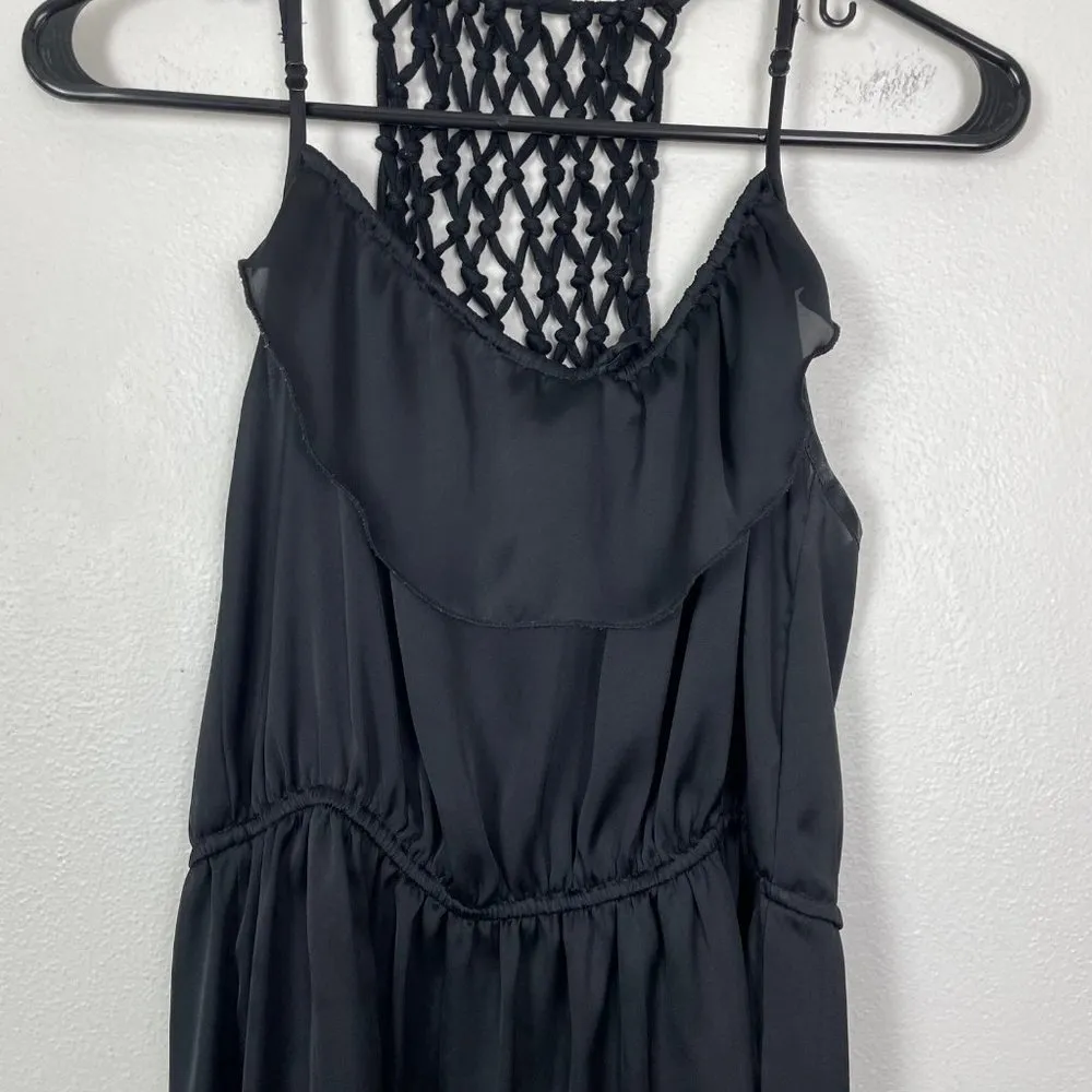 Xhilaration by Target Woman's Sz M Black Summer Beach‎ Dress Fit and Flare - Image 2