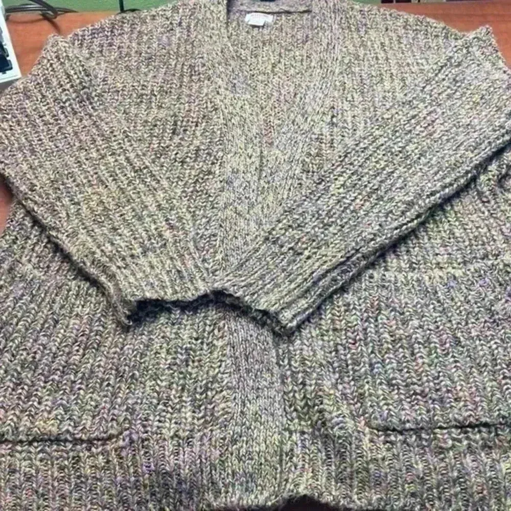 Mission supply Co ladies open front sweater M Pink Size M - Image 11