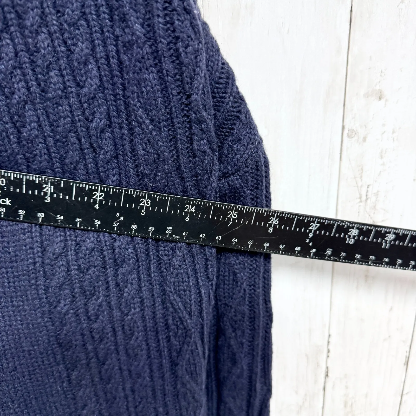 Max Studio Sweater Women Size Medium Collared Long Sleeve Cable Knit Cardigan - Image 6