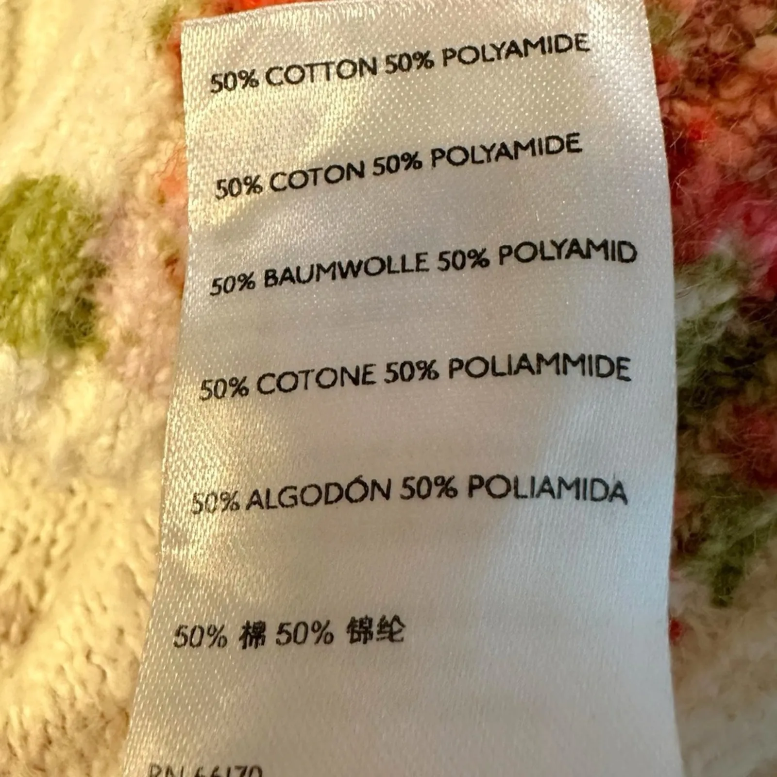 Free People Bed Of Roses Sweater Dainty Cottage Floral V Neck Size Small - Image 12