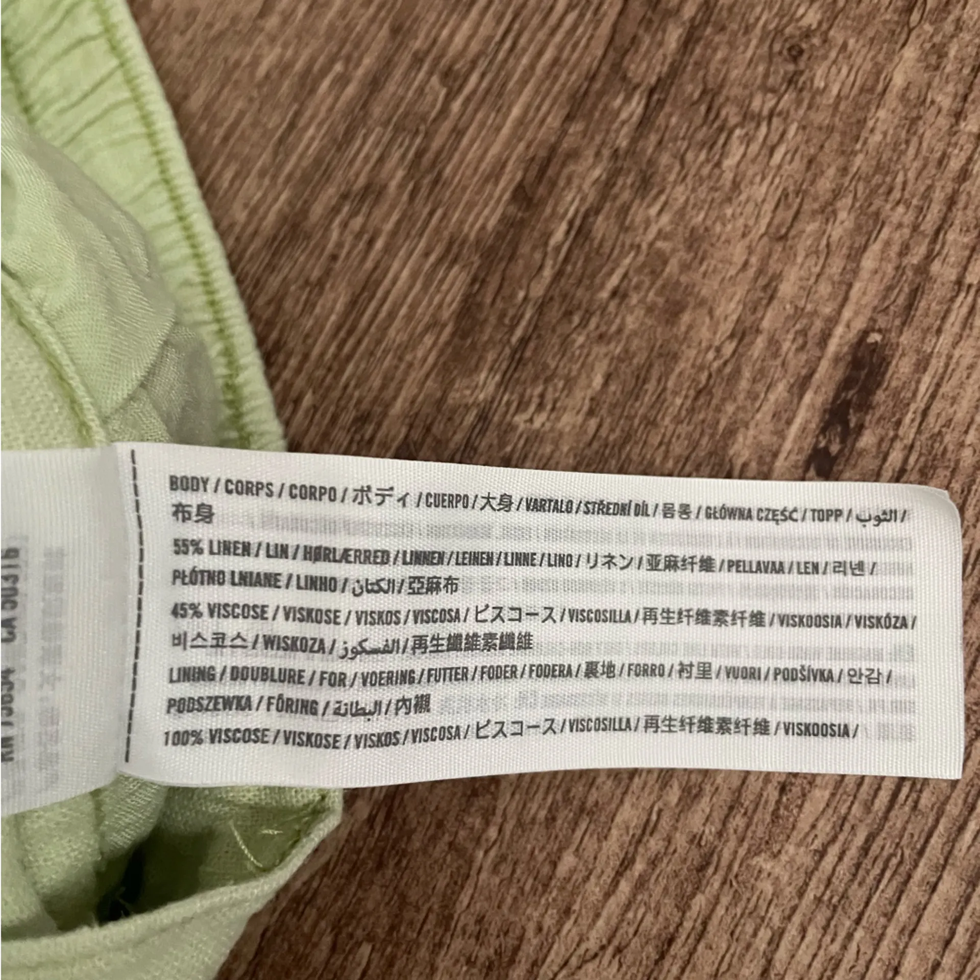 Abercrombie & Fitch Lime Green Linen Pull On Shorts Size Small - Image 4