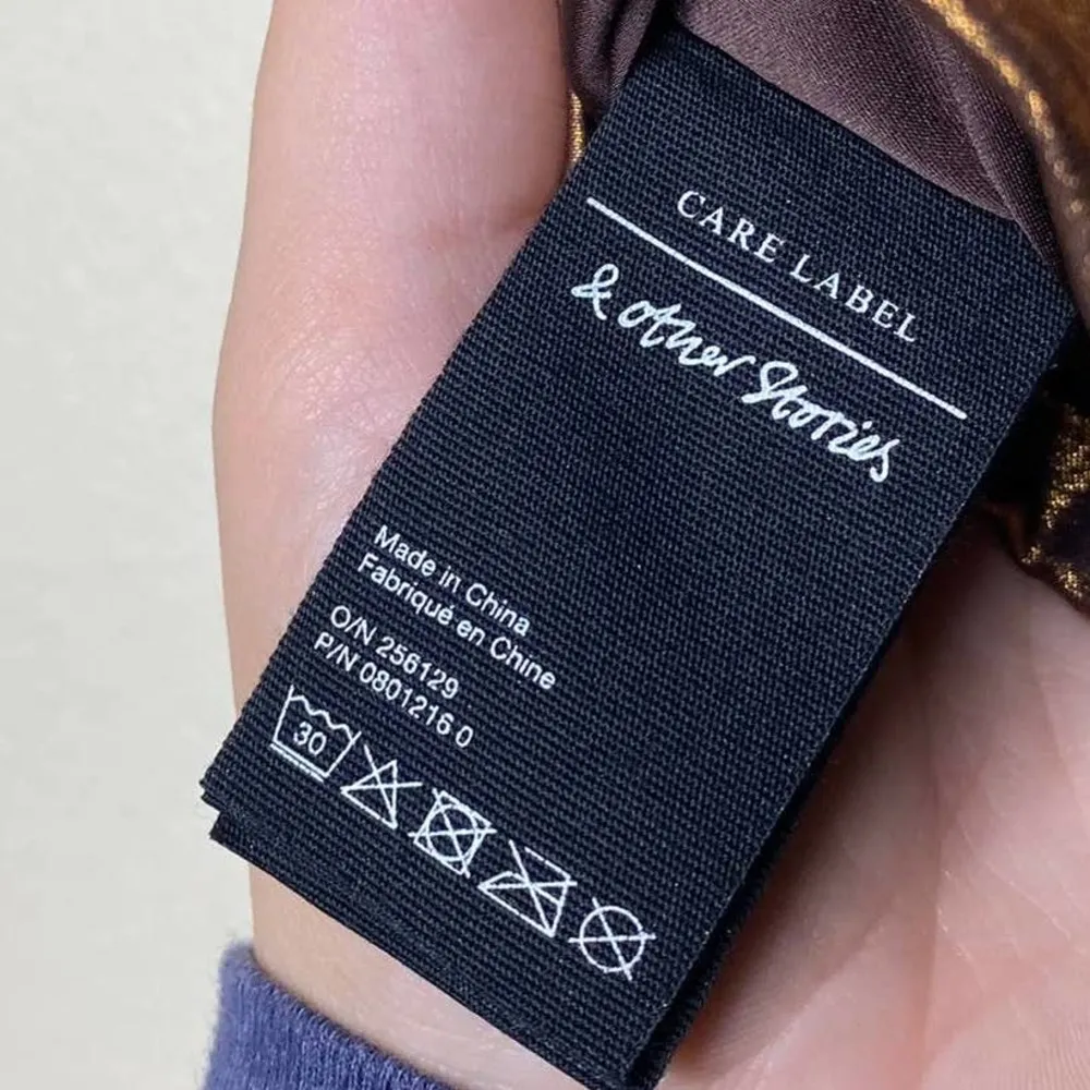 Paris Atelier & Other Stories Gold Draped Metallic Satin Mini Skirt NWT Size 0 - Image 5